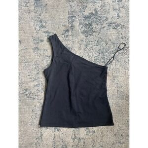 One Shoulder Tank Top Asymmetrical Shirt